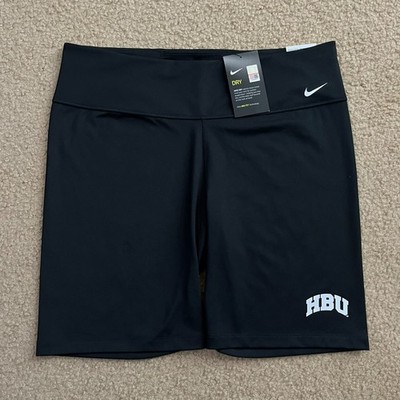NWT HBU Huskies Nike Womens One 7'' Shorts 2.0 Black Size XL