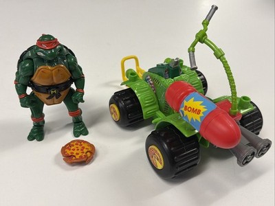 Muta Ski ATV 4 Wheeler Ninja Turtles 1992 TMNT Quad Bike + Mutations Mike Pizza