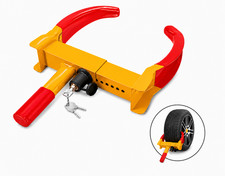 Serrure de serrage de roue robuste pour voiture remorque caravane fourgon sécurité avec jeu de 2 clés