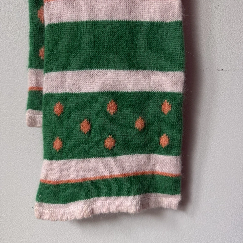 Bufanda de lana de cachemir verde naranja rosa American Eagle Foto 2 de 4