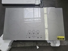 GE Monogram ZHU36RSTSS 36" Silver 5 Element Induction Cooktop NOB #157331