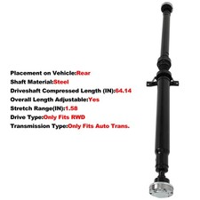 Rear Drive Shaft Assembly for Dodge Challenger V8 6.4L 2015-2019 64.14" RWD