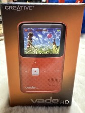 Creative Vado HD Pocket Video Cam Red, Wide-angle Lens, HDMI, 2x Zoom, HD
