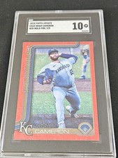 2025 Topps Update Noah Cameron US65 Red Holo Foil 2/5  SGC 10