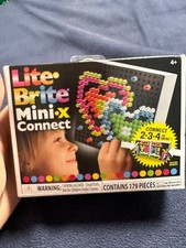 Lite-Brite Mini-X Connect 179 PIECES New, Unopened 8 Patterns Nostalgic Alien
