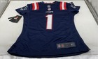 NWT Nike Women's Blue NFL New England Patriots Cam Newton #1 Jersey Size Small