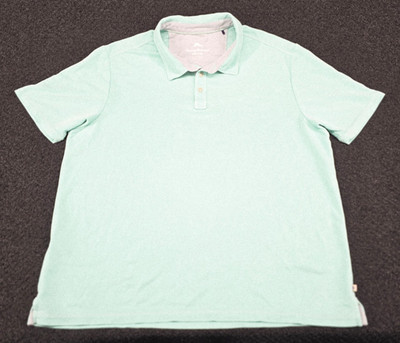 Tommy Bahama Polo Shirt XXL Mint Green Swordfish Soft Golf Knit