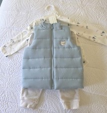 Max Studio 3 Piece Knit Bear Pant Set 6-9M Iv...