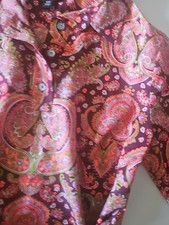 Banana Republic Shirt Dress Womens #10  Paisley Design