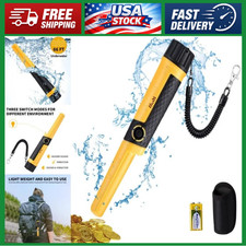Waterproof Handheld Pinpointer Metal Detector 360 Scan, Audio/Vibration Alert