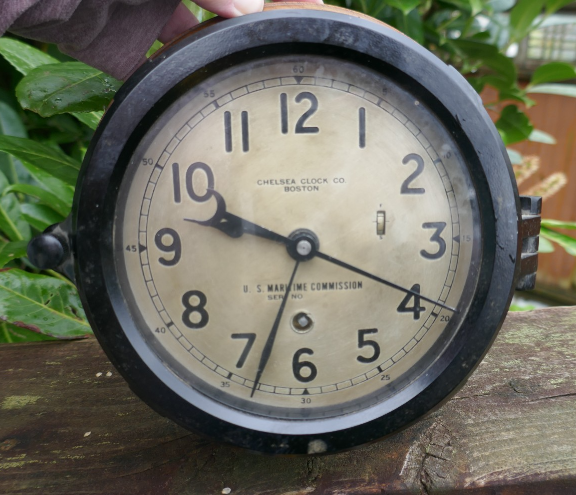 Vintage Chelsea Clock Co. U.S. Maritime Commission Ship Clock | eBay