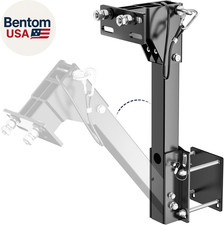 Heavy-duty Tilt-forward Rv Spare Tire Carrier For 4 Rear Square Bumpers Weld-f