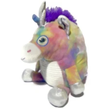Hug Fun Unicorn Plush 16" Tall With Halo Winking Eyes Pink Pastels 