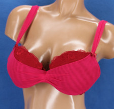 Adore Me Red Underwire Padded Push Up Bra Size 32D #H8917