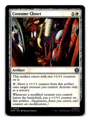 Costume Closet #005 Uncommon Marvel's Spider-Man Magic: The Gathering Near Mint