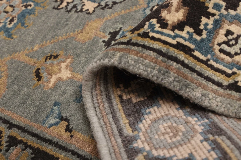 Vintage Hand-knotted Runner Rug 2'6" x 7'9" Traditional Oriental Wool Carpet - Image 4 of 4