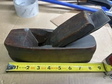 Antique Scioto Works Wooden Plane w/ Auburn Tool Co. Thistle Trademark Cutter