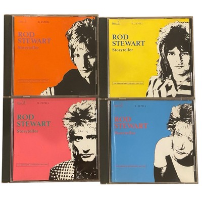 Rod Stewart Storyteller CD Full Set Complete 4-Disc Volume 1, 2, 3, 4 1989