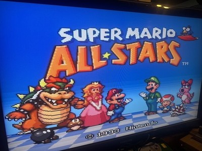 SUPER MARIO ALL STARS - Super Nintendo SNES (Authentic) Game, Tested & Working
