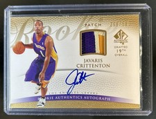 2007-08 SP Authentic Javaris Crittenton Patch Rookie Auto RC #/599 Lakers