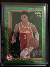 2025-26 Topps Chrome - Jalen Johnson #56 Green Wave Refractor /99