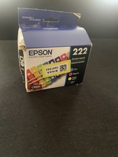 GENUINE SET EPSON 222 INK BLACK COLOR EXPRESSION XP-5200 WORKFORCE WF-2960 8/28