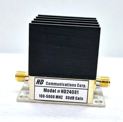 HD Communications Corp. HD24031 SMA RF Amplifier 100-5000 Mhz 30Db Gain