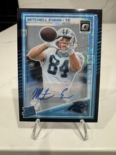 2025 Donruss Optic - Mitchell Evans #254 Rated Rookie Auto Black Pandora /35