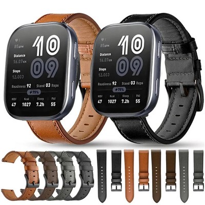 Leather Watch Band for Amazfit Bip 6 5 GTR GTS 4 Wrist Strap Quick Fit Bracelet