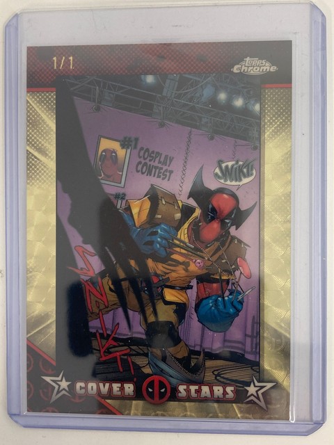 TOPPS  CHROME DEADPOOL  2025 X-MEN BLOOD HUNT  WOLVERINE COVERSTARS 1/1