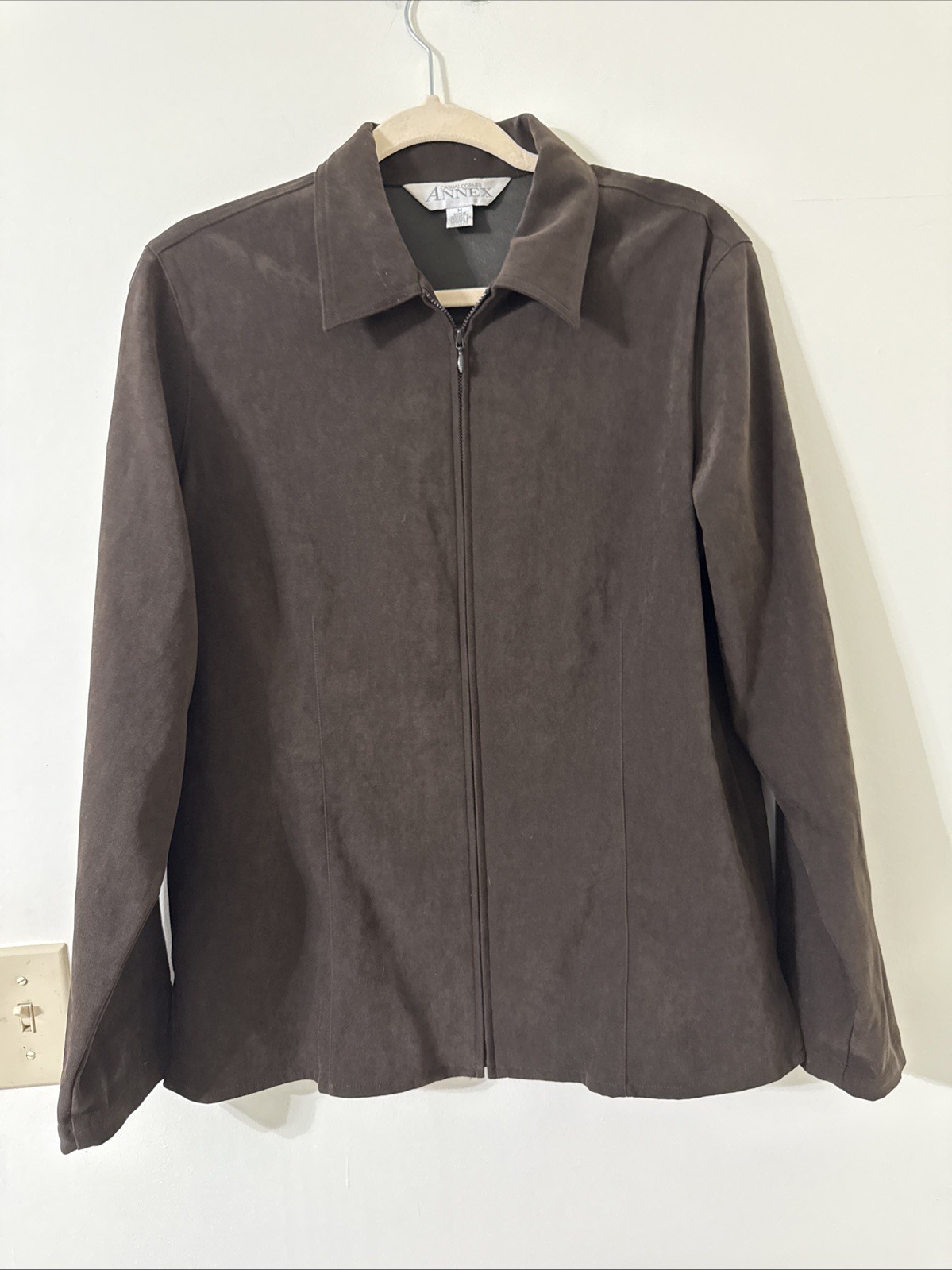 Casual Corner Annex Full Zip Brown Light Jacket Women's Size Medium