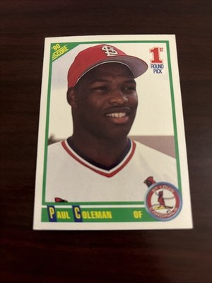 1990 Score #662 Paul Coleman RC Rookie St. Louis Cardinals | eBay