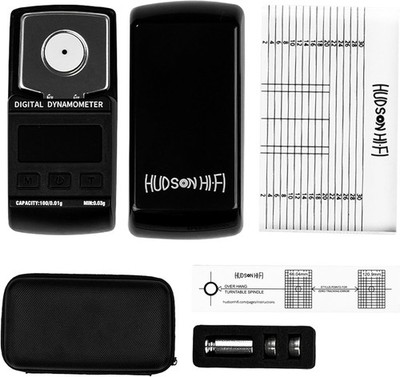 Turntable Cartridge Alignment Kit VTA + VTF + Protractor, Black