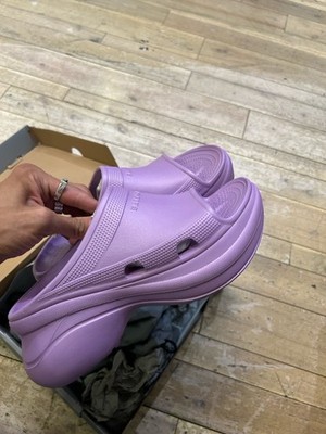 Size 40 - 10W- Balenciaga x Crocs Pool Slides - Purple / Lavender/Lilac