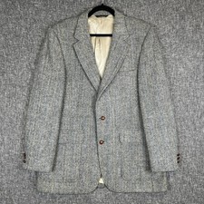 Harris Tweed Gray Handwoven Scottish Wool Sport Coat Jacket SEE DESC FOR SIZING