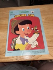 Walt Disney s, Golden Pinocchio Sticker Fun Year 1984, Flaws