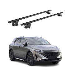 Dachträger Grundtäger für Nissan Qashqai J12 2021-2026 100kg Alu Schwarz 2x ABE