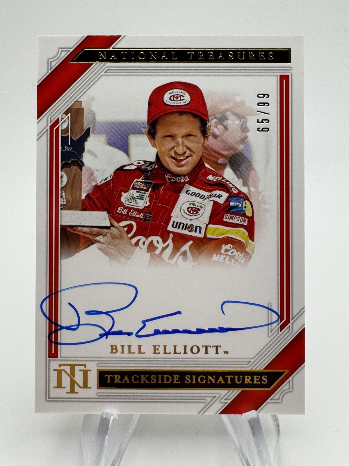2021 National Treasures BILL ELLIOTT Trackside Signatures Auto /99 #TSBE