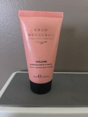 Grow Gorgeous Volume Bodifying Leave In Serum Travel Size 1 Fl Oz New