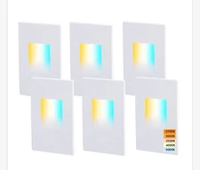 CLOUDY BAY 120V DIMMBALE 5 COLOR LED INDOOR OUTDOOR STEP LIGHT 2700K/3000K/3500K
