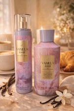 -NEW- Bath  Body Works VANILLA EASE Body Lotion  Fine Fragrance Mist 8oz Each