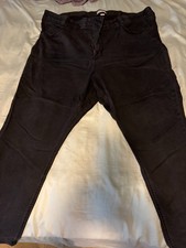 womens plus size skinny black stretchy jeans Ava  viv size 26w