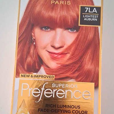 L'Oréal Paris Superior Preference 7LA Lightest Auburn Gel Hair Dye, Gloss SPF