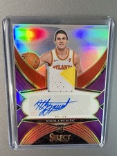2024-25 Panini Select Rookie Jersey Autograph Nikola Durisic Purple Auto /99