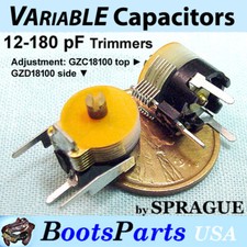 5 12 180 pF Variable Capacitors Adjustment types: 2-TOP/bottom and 3-SIDE