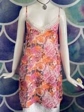 MIKEN SWIM SWIMSUIT COVER UP DRESS FLORAL SLEEVELESS TUNIC SZ M NWOT