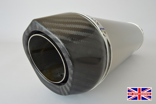 Scarico Kawasaki ZX6R SP Diabolus Titanio Tondo XLS Uscita Carbonio 2003-2004 - Foto 8 di 8
