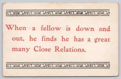 Postcard Close Relations Message