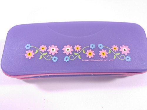 Rare Vintage Hello Kitty Purple Pencil Box Sanrio 2003 - Picture 2 of 10