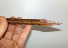 Carreau d'arbalète XIXè en bois & fer - Militaire ?